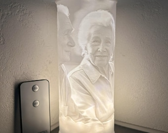 LED grave light, grave lamp, wind light, 3D photo lithophane