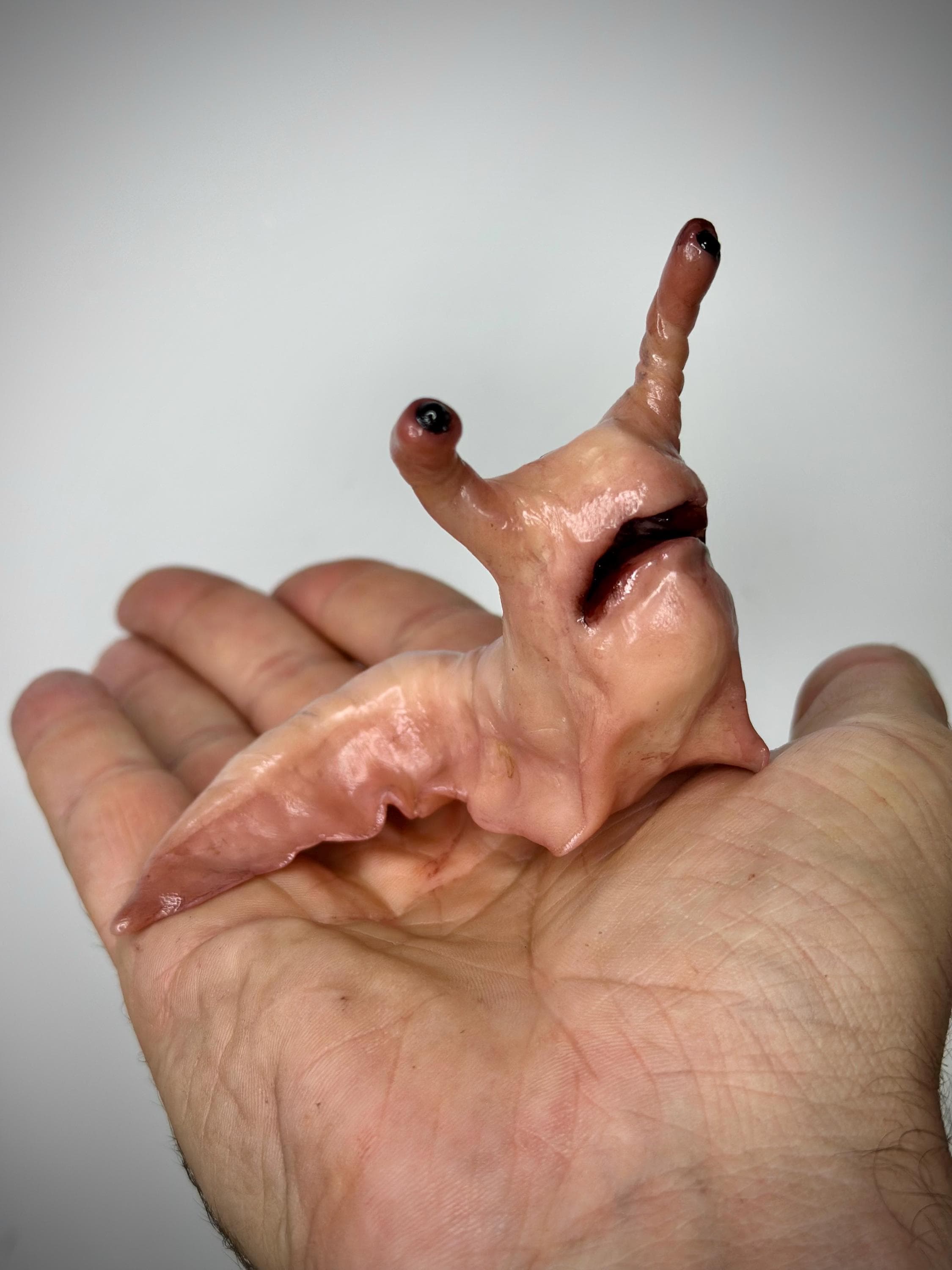 粘土 焼き物 ムンクの叫び? ハンドメイド 魔除？ Sluggo：オーダーメイドの不気味なポリマー粘土人形 - 手作りのホラー