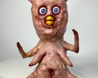 Furby Creature sculpture