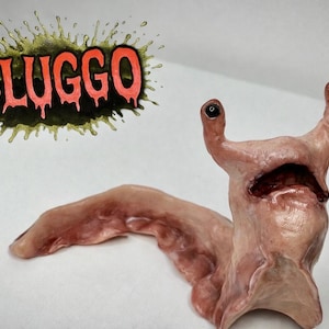 Sluggo: op bestelling gemaakt griezelig beeldje van polymeerklei - handgemaakte horrorkunst