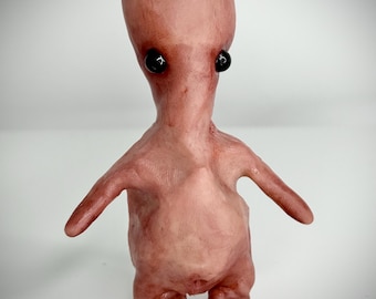 Squishkin - Handmade Polymer Clay Oddity - Creepy Cute Flesh Creature
