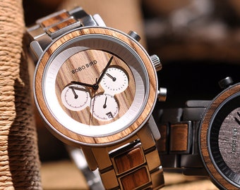 Orologio a Quartz Watch in Wooden Case