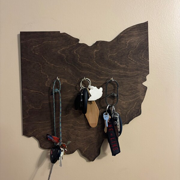 Custom State Sign Key Holder