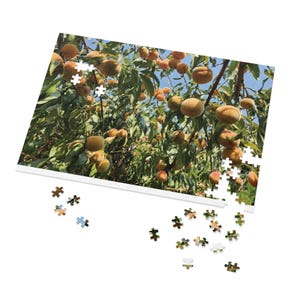 Pfirsichbaum Puzzle Spiel