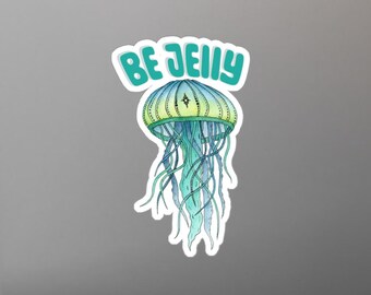 Jellyfish Vinyl Decal: Ocean Lover Sticker, Car & Wall Art