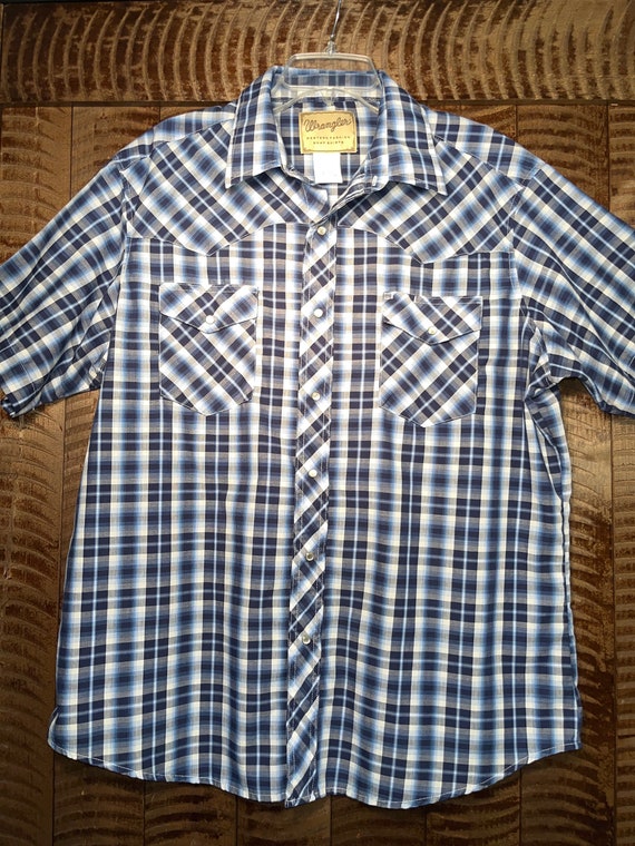 Wrangler Western Fashion Snap Button Shirt Mens XL - image 1