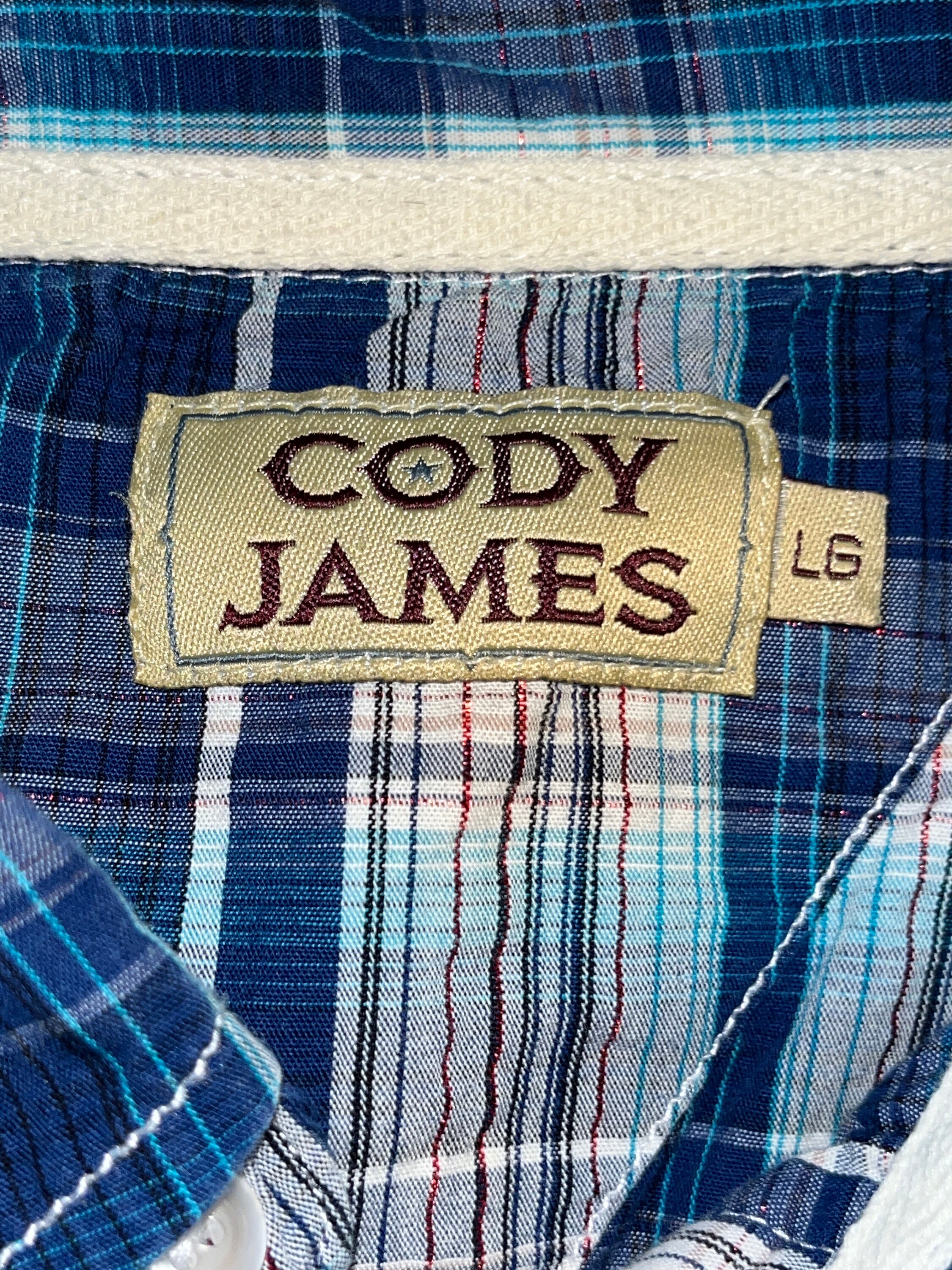 Chemise western vintage à boutons-pression Cody James à manches longues,  grande - Etsy France