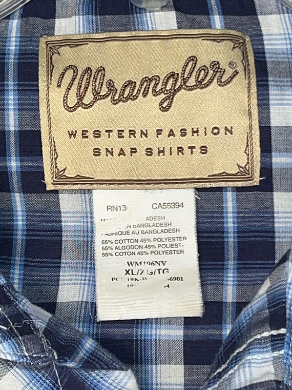 Wrangler Western Fashion Snap Button Shirt Mens XL - image 3