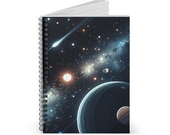 Outer Space Spiral Notebook: Galaxy Themed Journal for Kids
