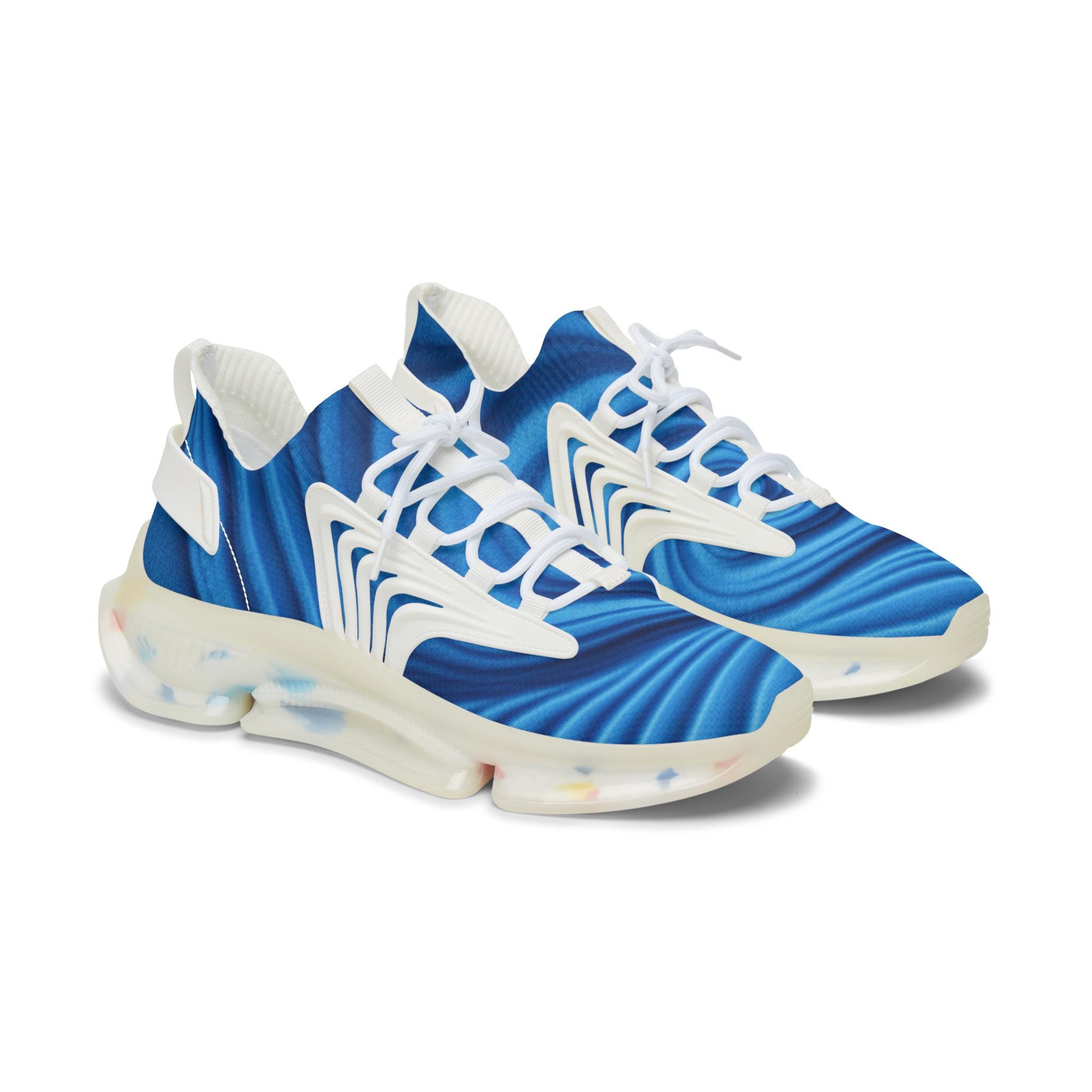 Zapatillas deportivas, calzado con estampado de limo azul, calzado deportivo para mujer, zapatillas para correr, zapatillas de malla, ropa deportiva ú