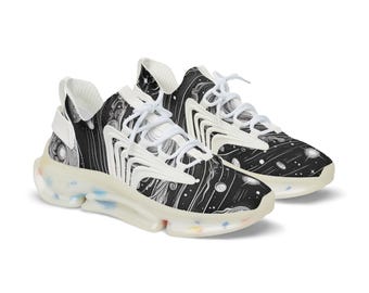 Stylish Men's Mesh Sneakers | Bold Flame Design for Active Lifestyle, Sports Footwear, Casual Sneakers, Trendy Shoes, Unique Gifts