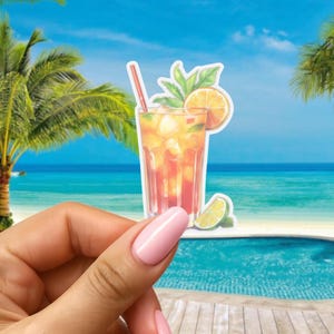 Rum Punch Cocktail Vinylklistermärke