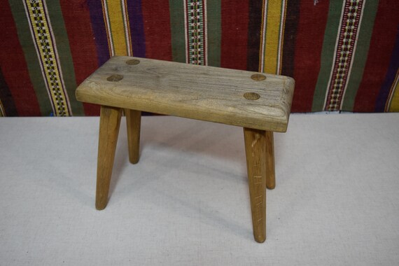 Rustic Wooden Bench Vintage Country Bench Small Wooden Bench Etsy Canada