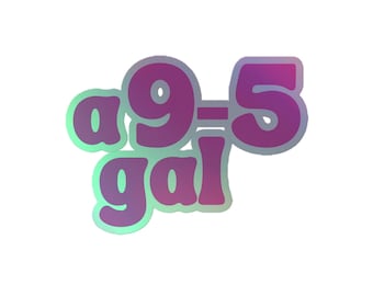 Holografische sticker 9 tot 5 gal - Dolly Parton (tekst)