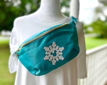 Disney Winter Snowflake Mickey Inspired Belt/Crossbody Bag