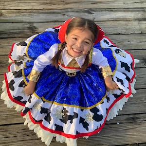 Charming dress inspired by Jessie from Toy Story. Party dress for girls. Toy Story costume, Toy Story Jessie girls dress.,dresses