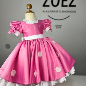 Minnie mouse dress, fancy Minnie costume, Minnie mouse photo shoot, Minnie dress for birthday, glitter Minnie dress, pink minnie dress.