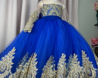 Blue dress for girls, Dresses for girls, birthday dress, girls dress for parties, girls dress custom color, clothing for girls, Blue King