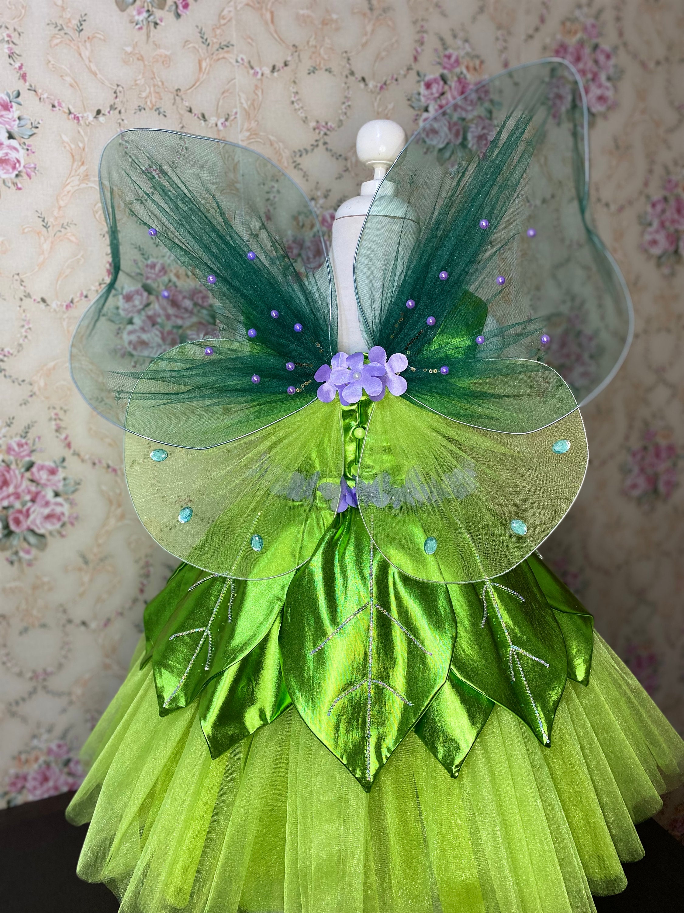 Tinkerbell Inspired Dress, Dresses for Girls, Birthday Dress, Girls Dress for Parties, Elegant