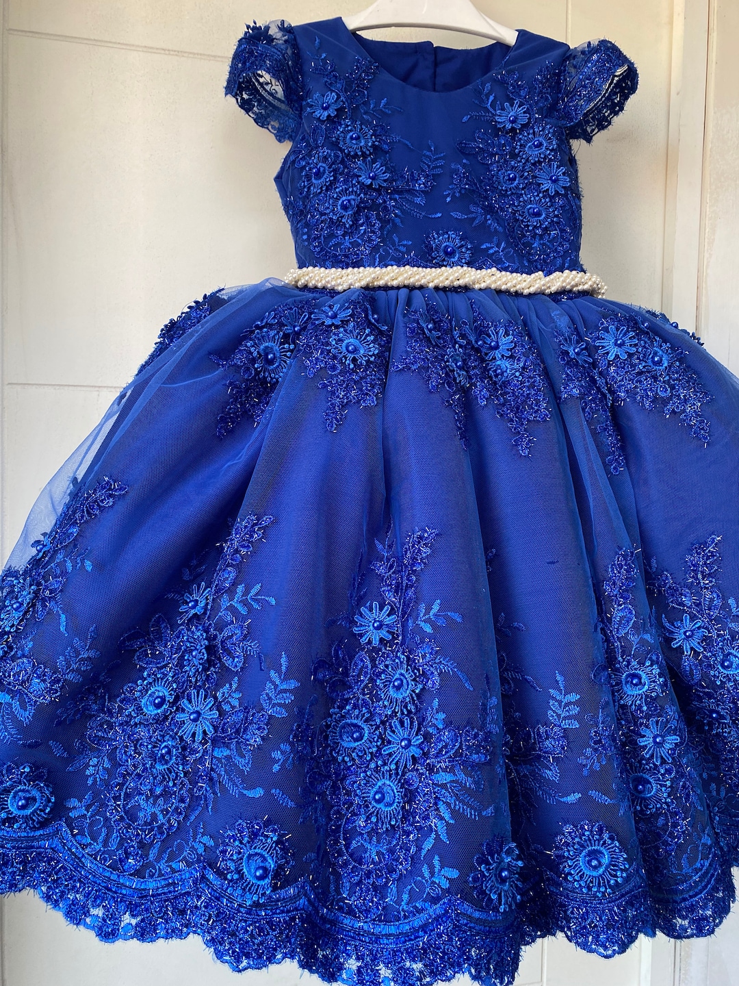 long blue dresses for women Royal Wedding Dress Sleeves Lace Ball Gown – alinanova Gigi Gorgeous Marries Nats Price_GBP20 - GBP30 Size:30x28 Classic