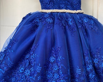slim fit dress slacks Blue dress with pleats. Golden color detail in neckline  GUNTINA