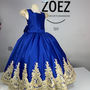 Blue dress for girls, Dresses for girls, birthday dress, girls dress for parties, girls dress custom color. Blue King, dark blue