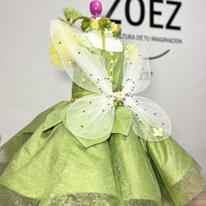 Tinkerbell inspired dress, dresses for girls, birthday dress, girls dress for parties, elegant dresses, girls dress, clothing for girl