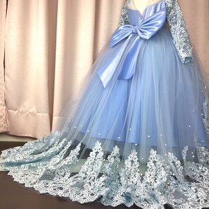 Blue dress for girls, Dresses for girls, birthday dress, girls dress for parties, girls dress custom color, cinderella inspired dress,