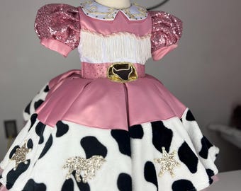 Jessie Inspired Cowgirl Dress, Toy Story Costume, Birthday Party, Charming dress Jessie from Toy Story. Party dress for girls. Buzz Dress