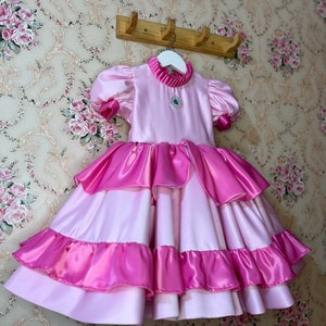 Peach girl dress, girls dresses, birthday dress, girls party dress, elegant dresses, custom color girls dress, girl clothing