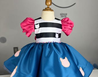 Disfraz de casa de muñecas de Gabby / Disfraz de niña de casa de muñecas de Gabby / Disfraz para niñas pequeñas de Gabby / Vestido