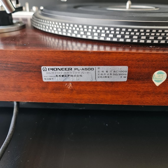 Pioneer PL-530 Turntable (PL-A500) Classic Vintage, Full