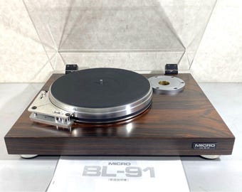 MICRO BL-91 Turntable with Arm Base A1205 / Rubber Belt / Transport Screws / Instruction Manual