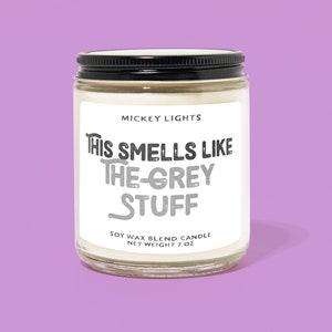 This Smells Like The Grey Stuff | Disney Candle |  Classic Disney Inspired | Disney Home Decor | Disney Scent | Disney Gift
