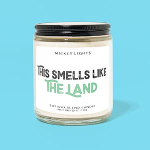 This Smells Like The Land | Disney Candle |  Classic Disney Inspired | Disney Home Decor | Disney Gift