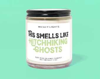 Esto huele a fantasmas haciendo autostop / Mansión encantada / Inspirado en Disney / Decoración del hogar de Disney / Regalo de Disney / Vela de Disney / Aromas de Disney