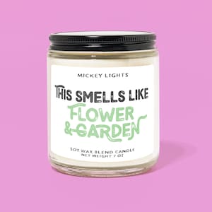 This Smells Like Flower & Garden | Disney Candle |  Classic Disney Inspired | Disney Home Decor | Disney Gift
