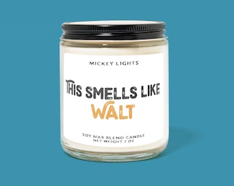 Esto huele a vela Walt / Disney / Inspiración clásica de Disney / Decoración del hogar de Disney / Aroma de Disney / Regalo de Disney