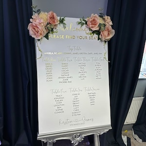 Planimetria dei posti a sedere per matrimoni - Trova il tuo posto Cartello per matrimoni - Sedili per matrimoni in acrilico - Segnaletica per matrimoni - Tabella dei tavoli per matrimoni - Planimetria dei posti a sedere per matrimoni - Sii seduto
