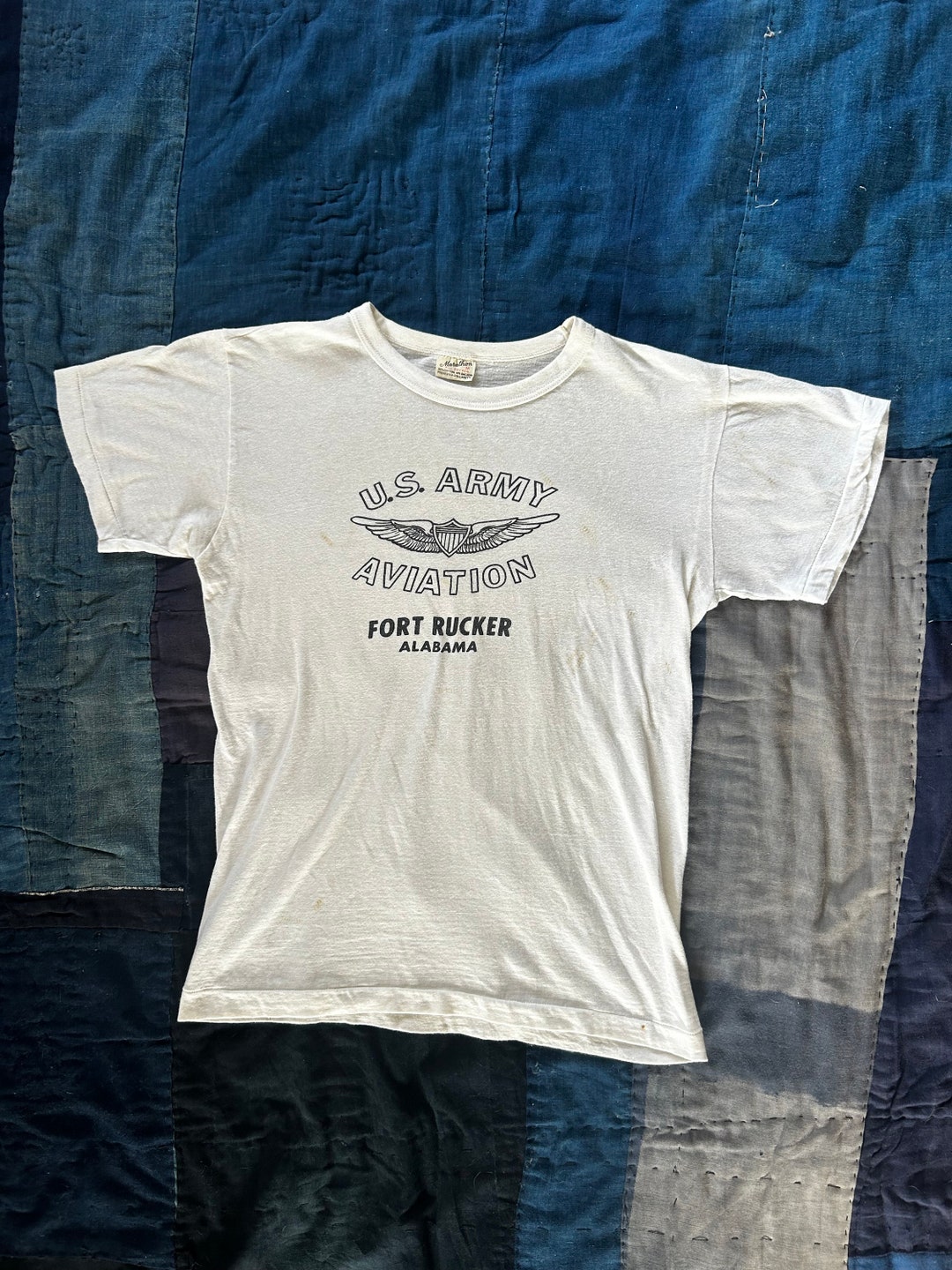 Fort Rucker Army Insignia 1960s Vintage Army Aviation Fort Rucker Souvenir Tee Vietnam Era - Etsy