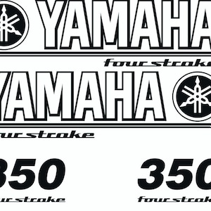 Yamaha viertakt logo embleem stickers stickers set kit voor boot buitenboordmotor marine