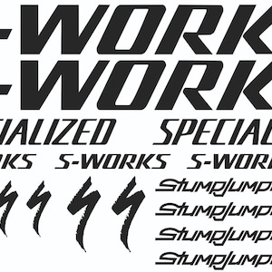 S-works Specialized Stumpjumper matte gold decals Stickers Bicycle Frame Cycling road bike