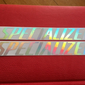 2pcs specialized stickers decals vinyl frame bicycle mtb road bike black white red matte gold silver