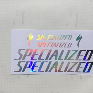 Specialized decals stickers Rainbow chrome S-Works frame vinyl bike mtb cycling