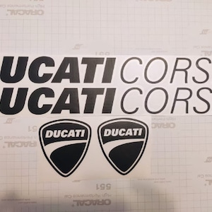 DUCATI CORSE decals stickers for bike Monster Panigale fairing cowl kit stickers logo emblem for bike Helmet fuel tanks motorcycle belly pan