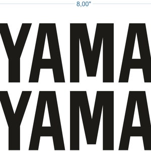 Twee Yamaha-logostickers, stickers voor motorkuip, brandstoftank, autoruit, bumper, laptop en meer