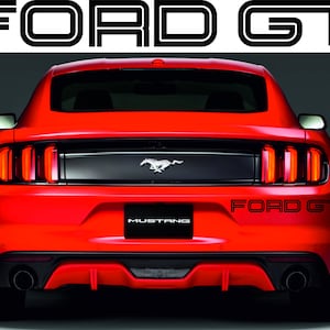 2pcs Ford GT logo emblem decals stickers for car windows bumpers laptops emblem logo vinyl blue black