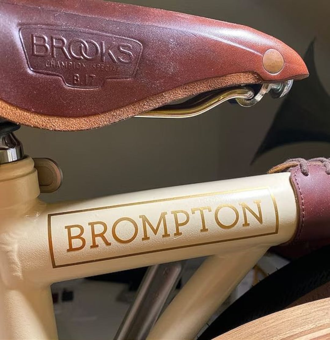 2pcs Brompton Decals Stickers for Frame Vinyl Graphics Bike