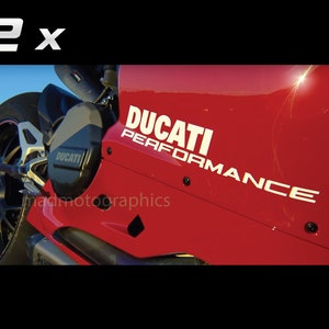 Ducati performance decals stickers motorcycle bike vinyl fairing side panel 959 panigale v4 corse silver