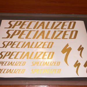 Specialized decals stickers for frame vinyl graphics bike mtb road black red new